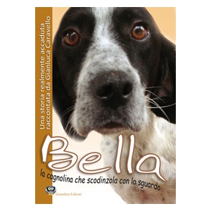 Bella la cagnolina che scodinzola con lo sguardo